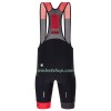 Fietsbroek Kort met Bretels Santini 2023 Paris-Roubaix Hell of the North - Rood Zwart